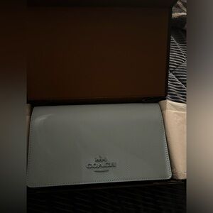NWT Baby blue coach purse